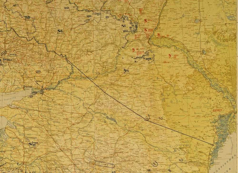 OKH Lage Ost situation map, 22 August 1942