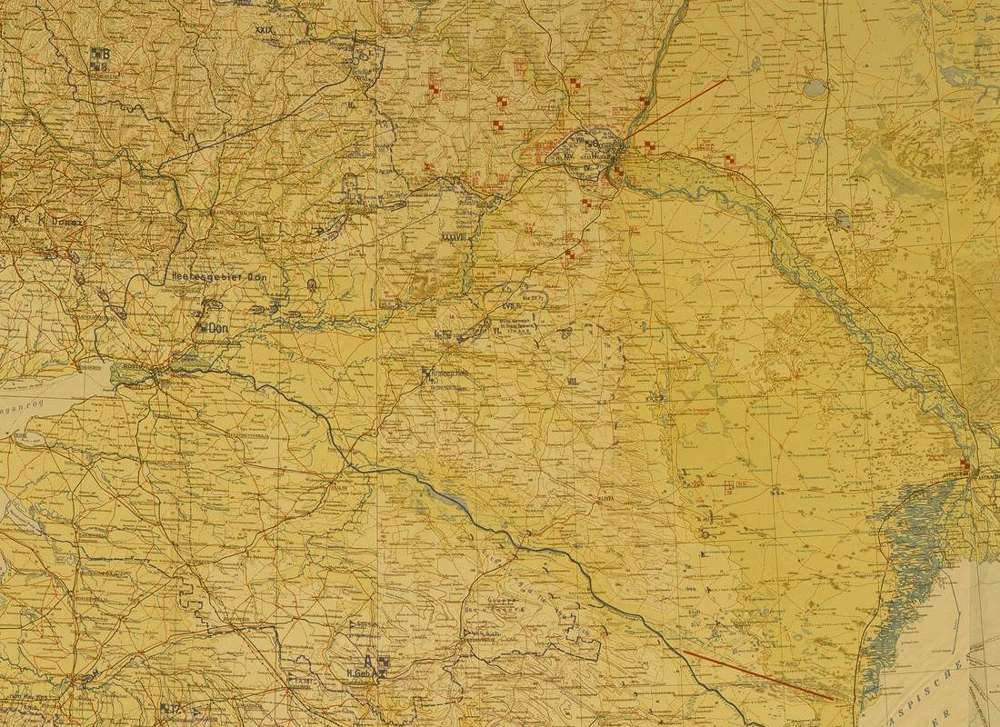 OKH Lage Ost situation map, 12 December 1942