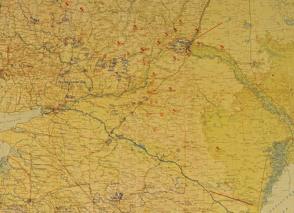 OKH Lage Ost situation map, 31 December 1942