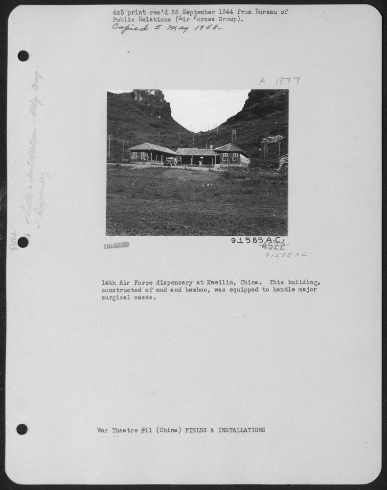 14th Air Force Dispensary at Kweilin