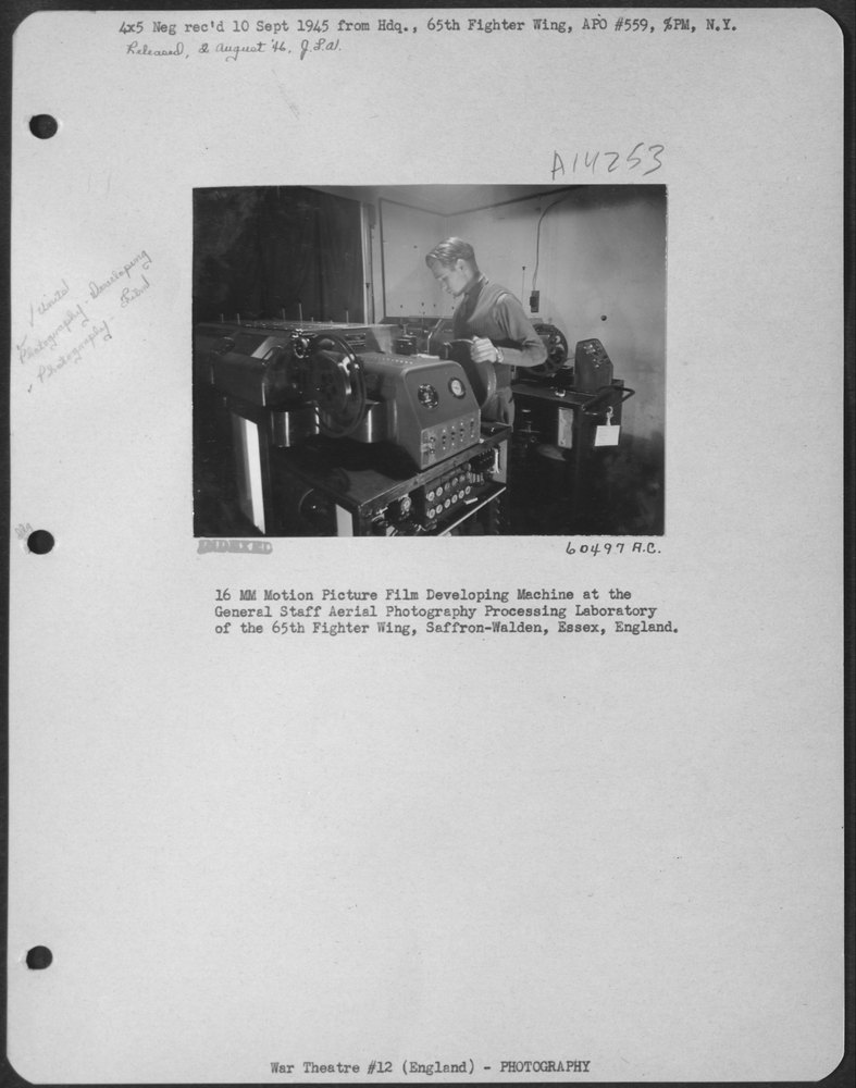 16Mm Motion Picture Developing Machine At Saffron-Walden