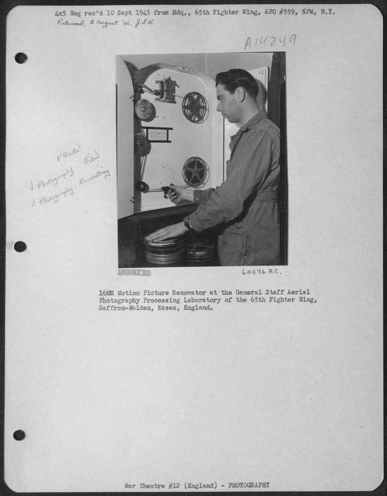 16Mm Motion Picture Renovator At 65th Fighter Wing