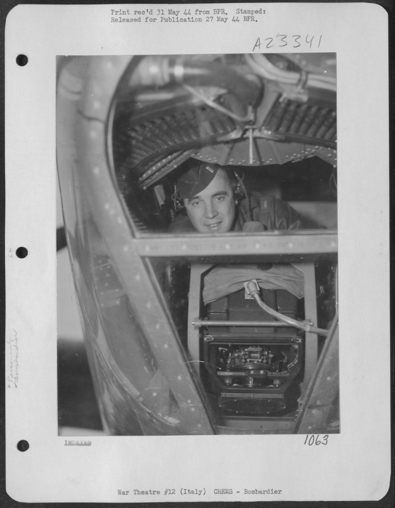 1st Lt Victor O Conway in B24 Liberator