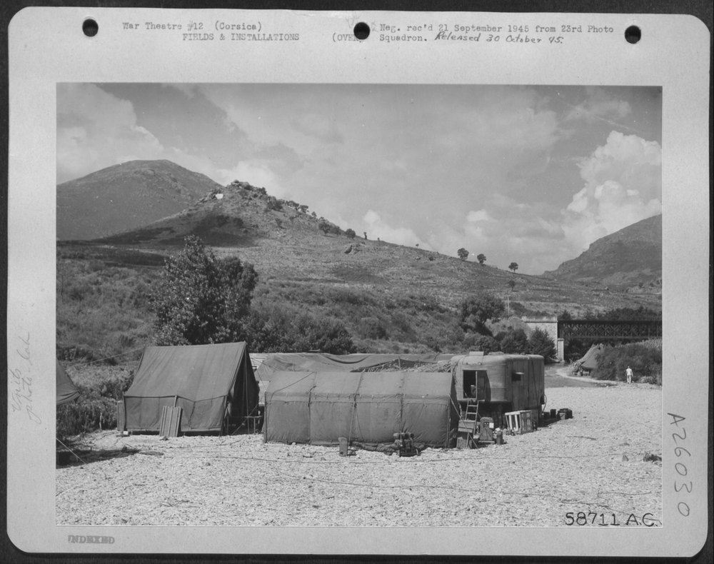 23rd Photo Squadron lab in Corsica