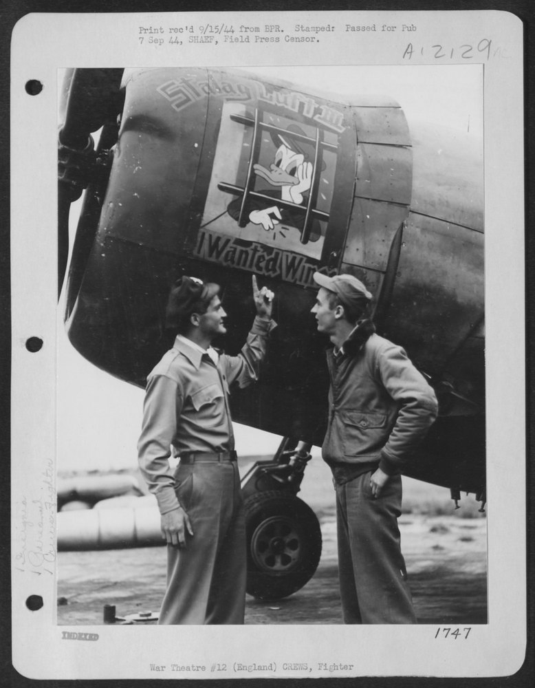 2nd Lt Darrell Mcmahan saves flight leader in 8th Air Force