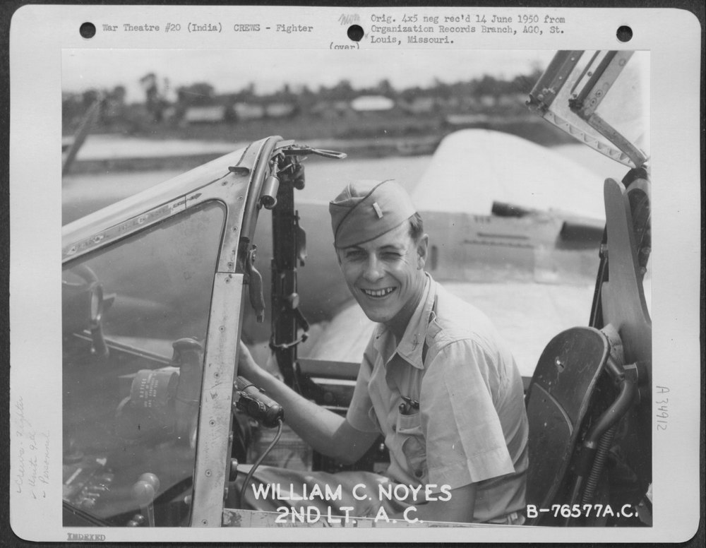 2nd Lt Noyes in F-5 cockpit India