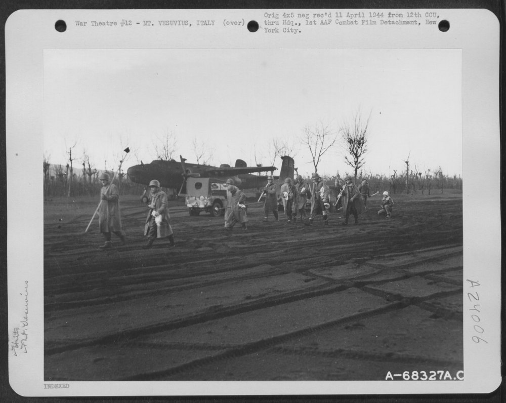 324th Service Group at 340th Bomb Group base