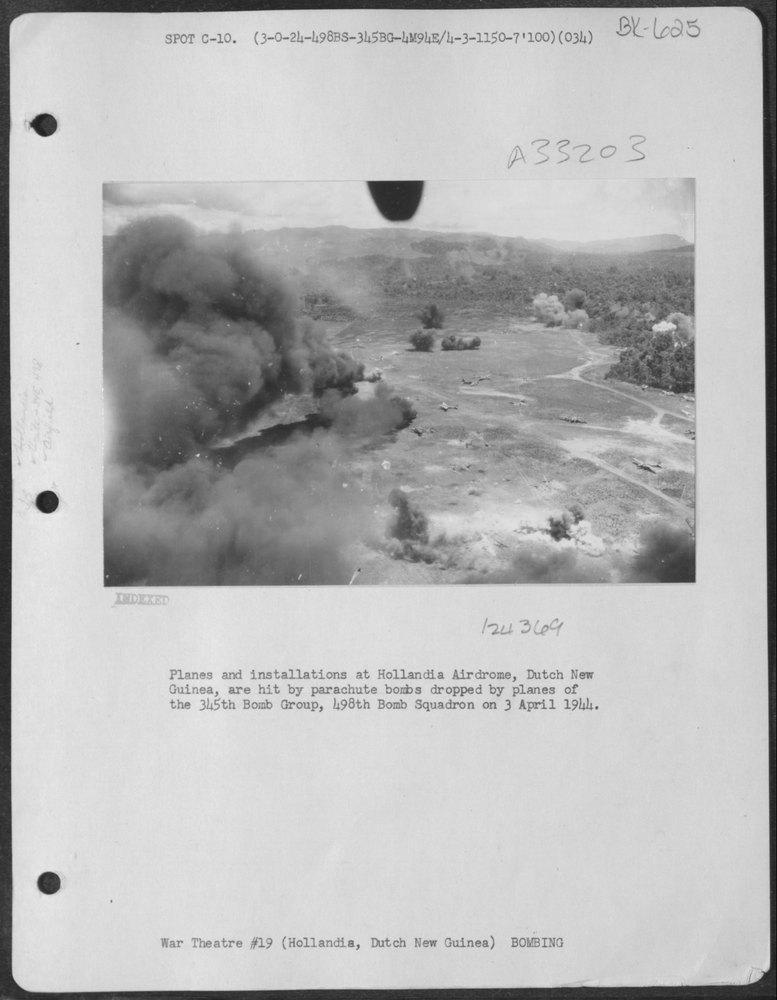 345th Bomb Group hits Hollandia Airdrome