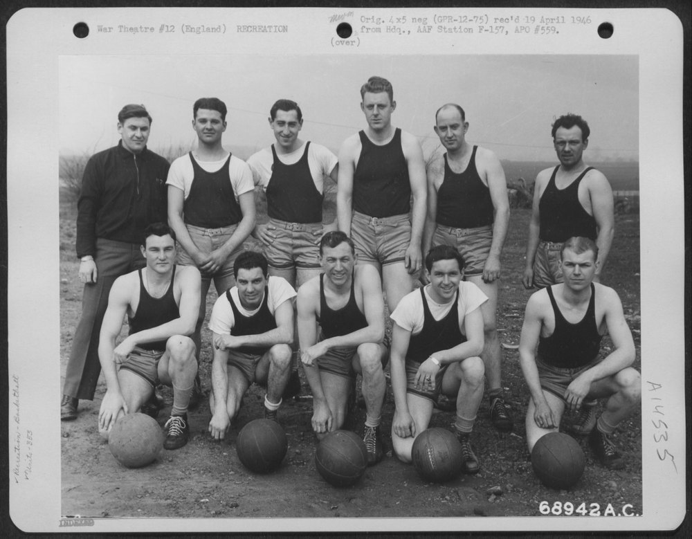 353rd Fighter Group basketball team England