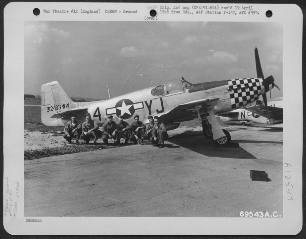 353rd Fighter Group P-51 Mustang in England