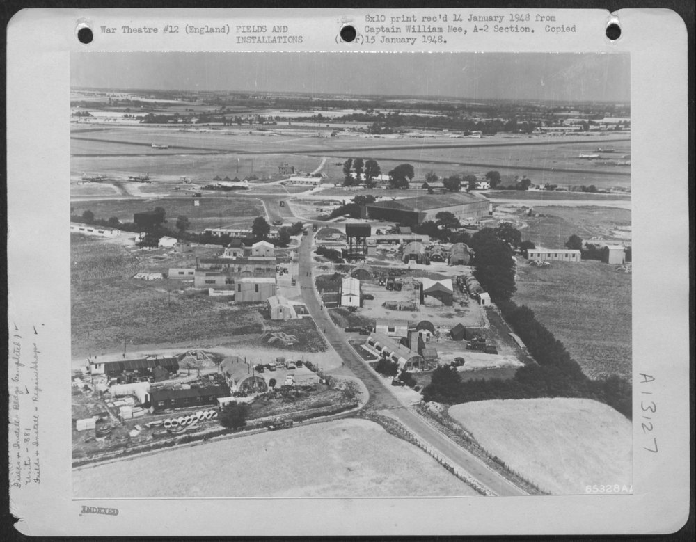 381st Bomb Group airfield in England