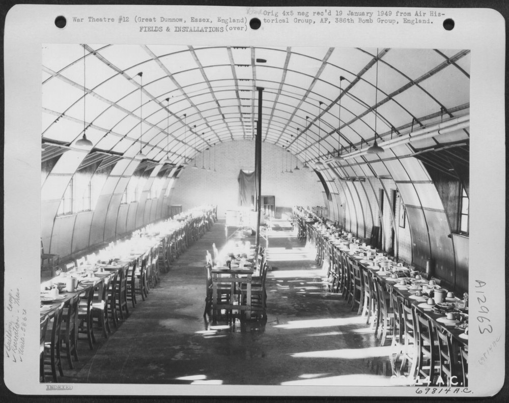 386th Bomb Group Thanksgiving dinner at Great Dunmow