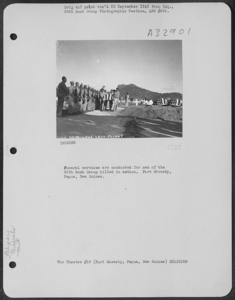 38th Bomb Group funeral Port Moresby