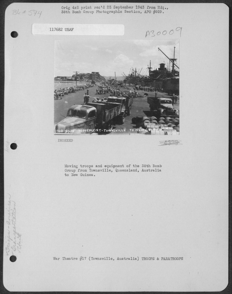 38th Bomb Group to New Guinea