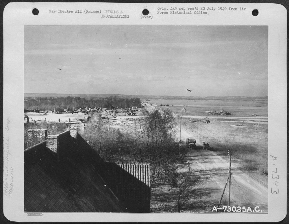 410th Bomb Group base in France