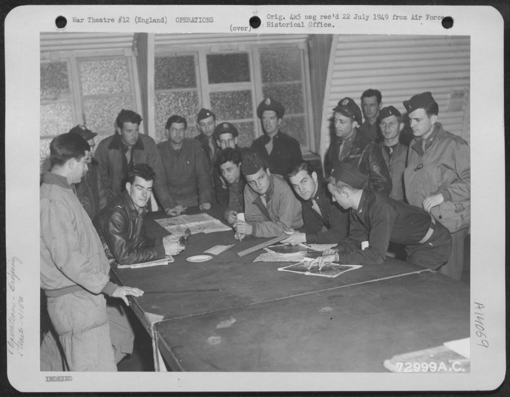410th Bomb Group briefed in England