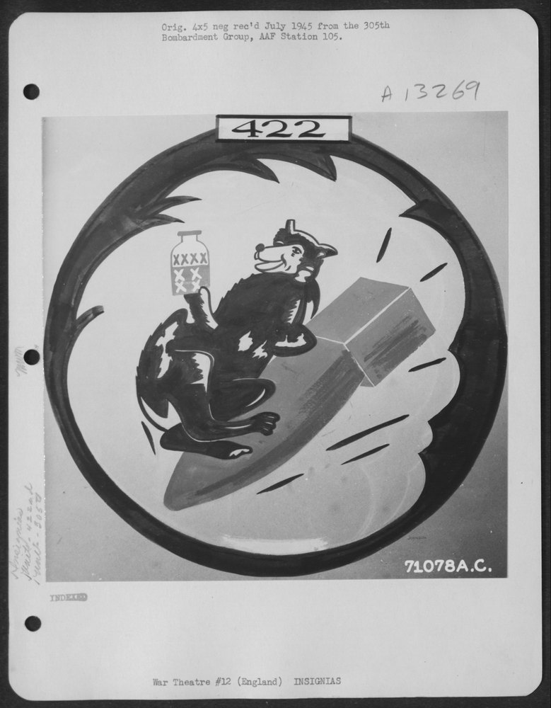 422nd Bomb Squadron Insignia England
