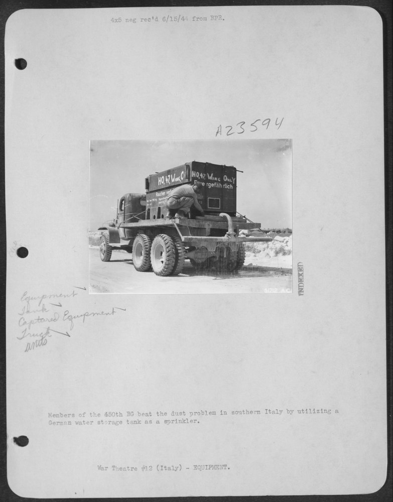 450th BG in southern Italy