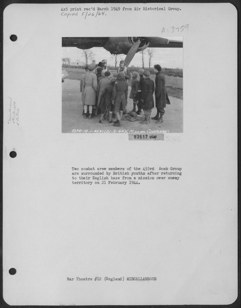 453rd Bomb Group in England
