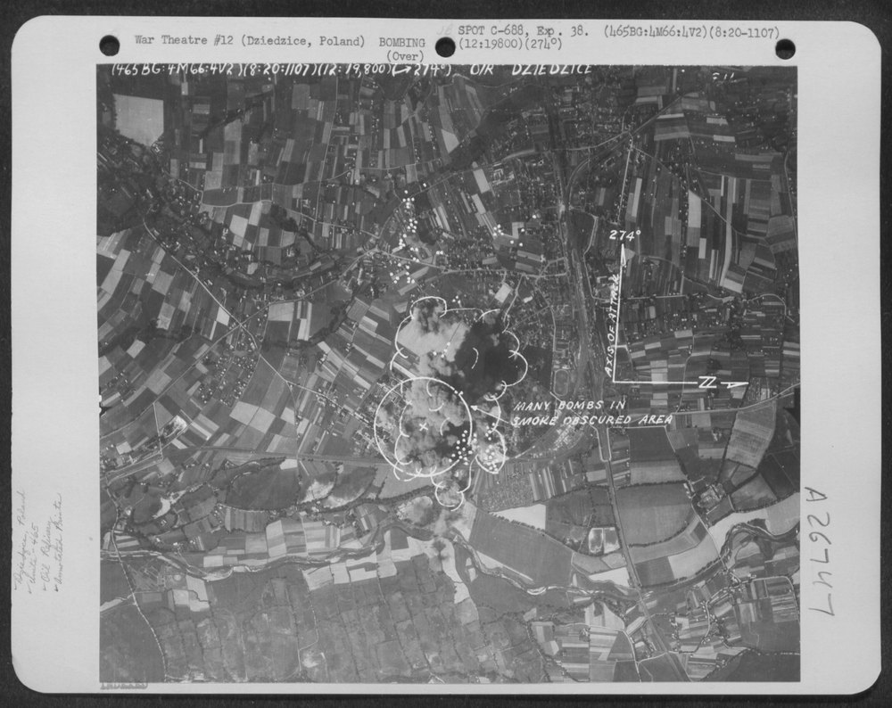 465th Bomb Group attacks Oil Refinery