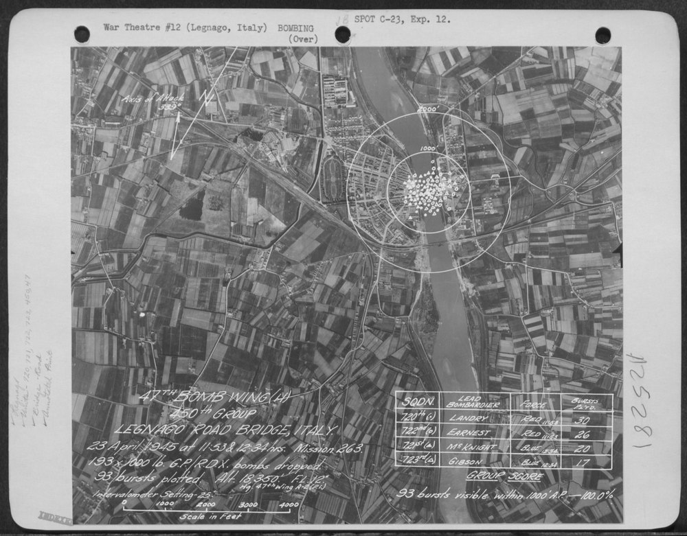 47th Bomb Wing over Legnano Road Bridge