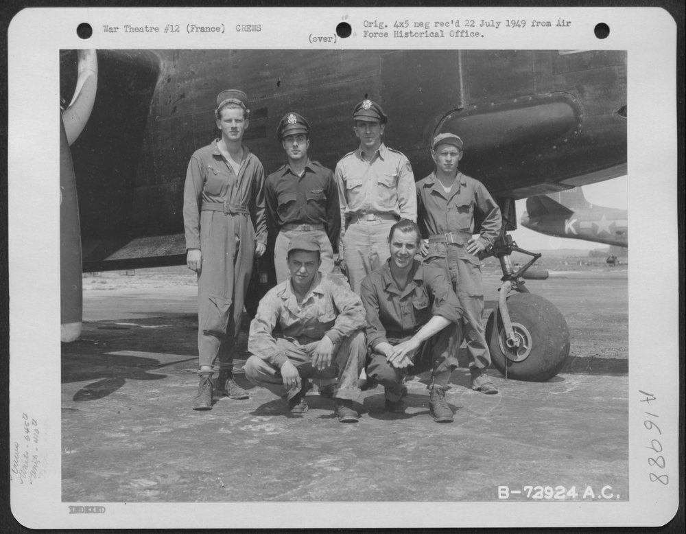 645th Bomb Squadron in France