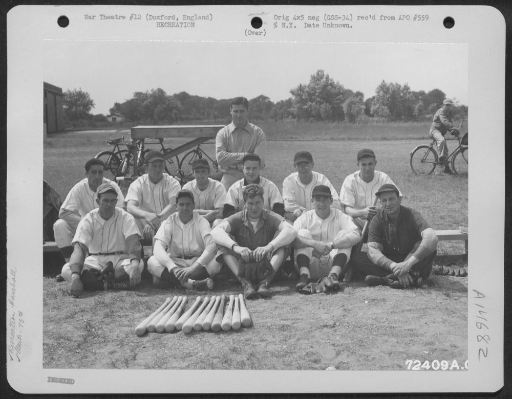 78th Fighter Group basketball team at Duxford