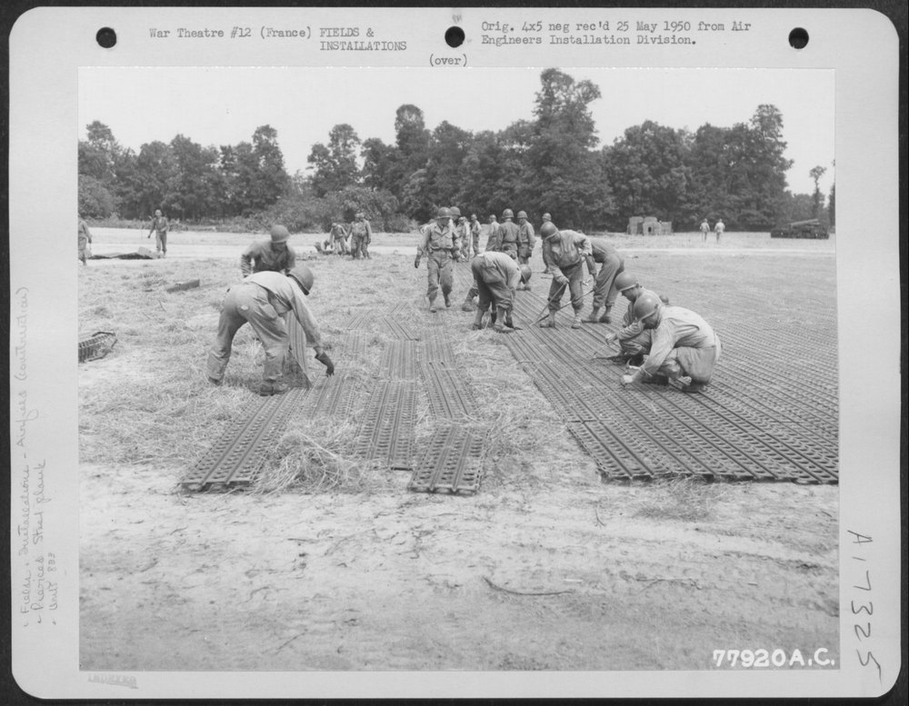 833rd Engineer Aviation Battalion in France