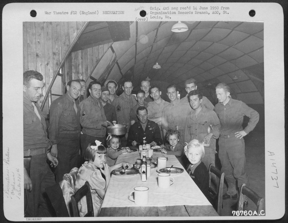 834th Engineer Aviation Battalion hosts orphans at Matching