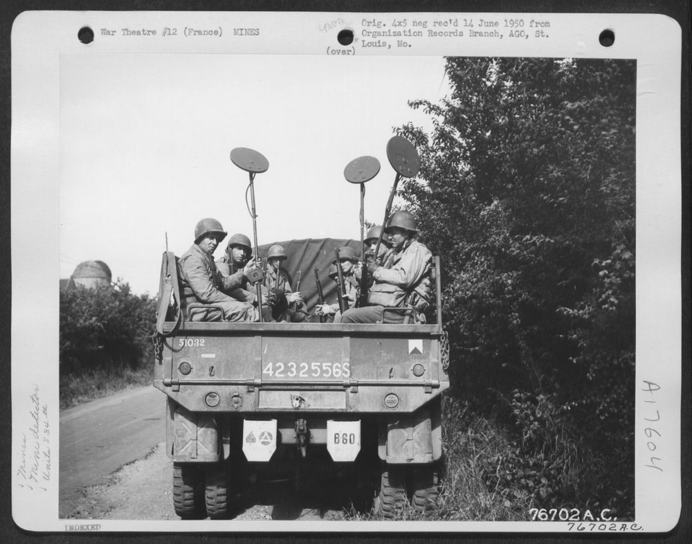 834th Engineer Aviation Battalion near Normandy Beach