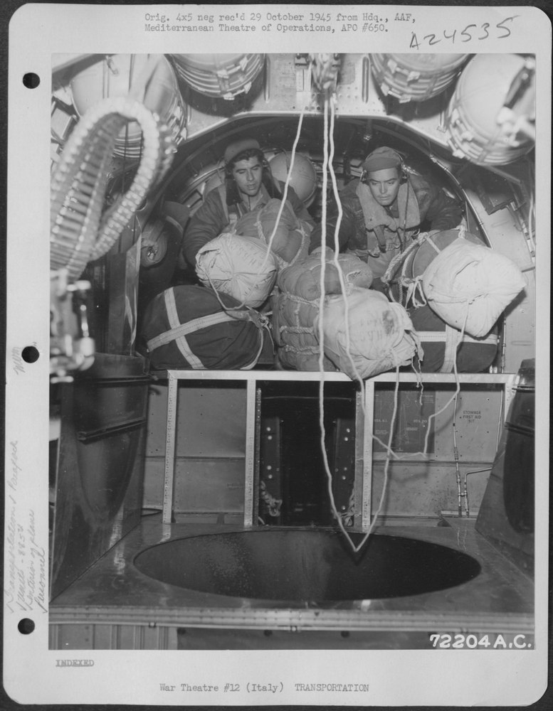 885th Bomb Squadron supplying partisans