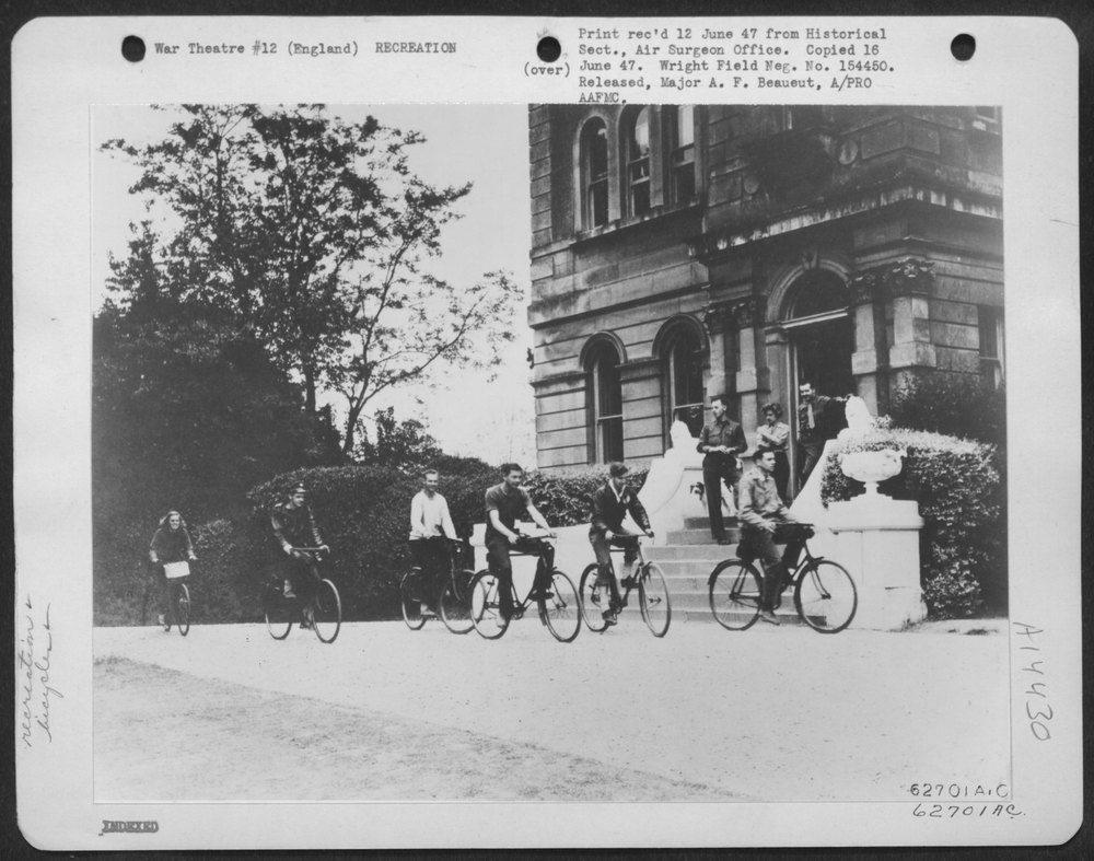 8th AF Force men cycling Bucklands