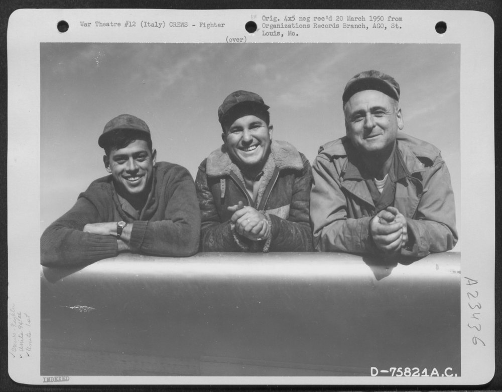 94th FS ground crew in Italy