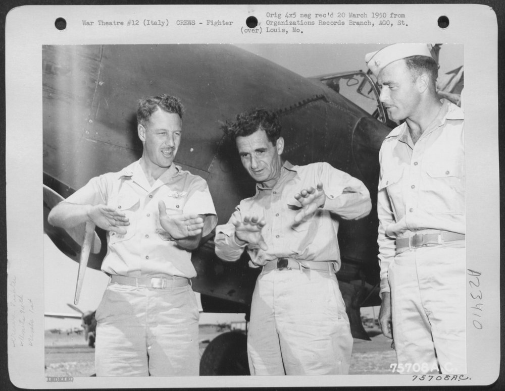 94th FS Officers in Italy