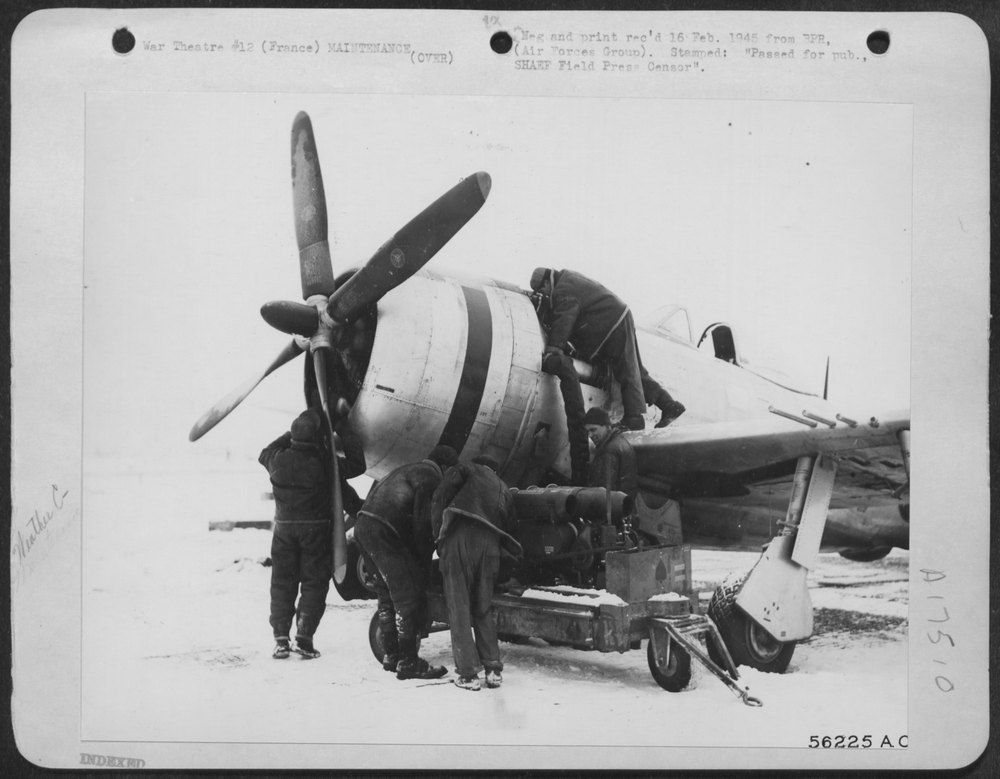 9th AF fighter-bomber in France