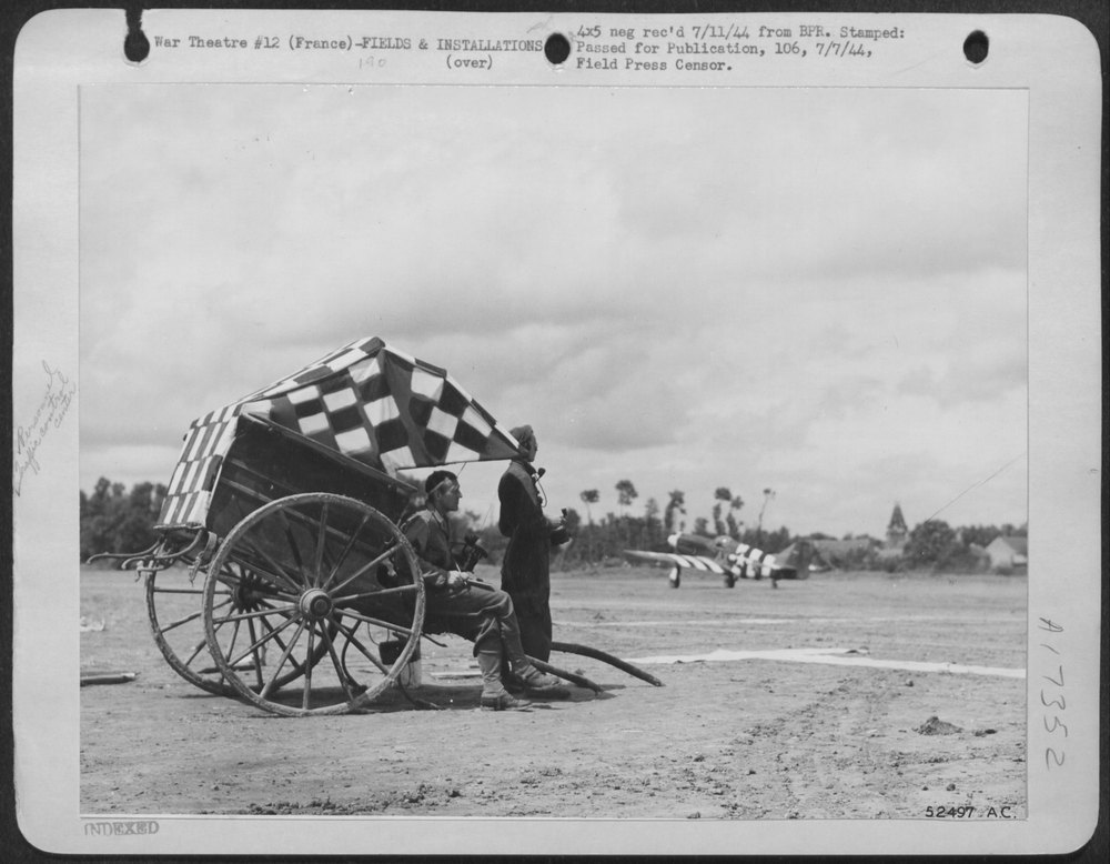 9th AF planes in France
