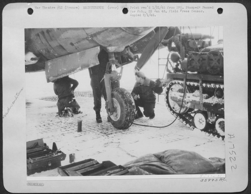 9th Air Force Bomber in France