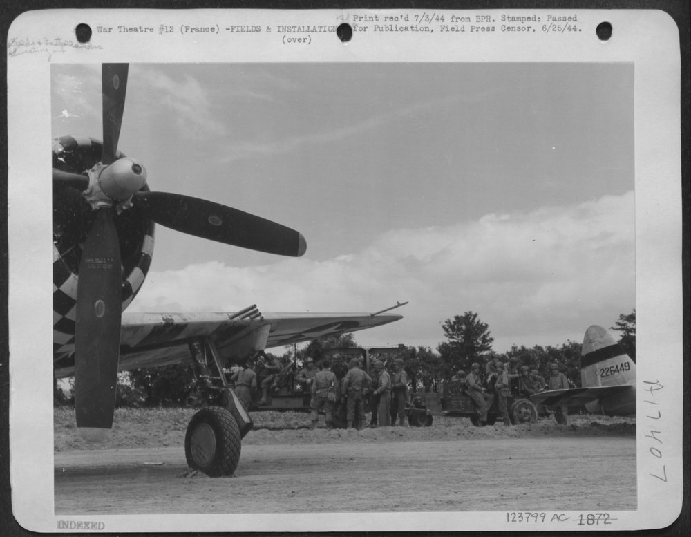 9th Air Force P-47 in France