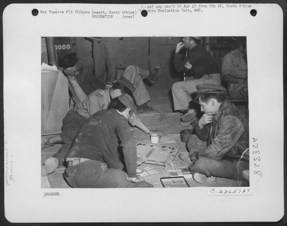 9th Air Force pilots in Libyan Desert