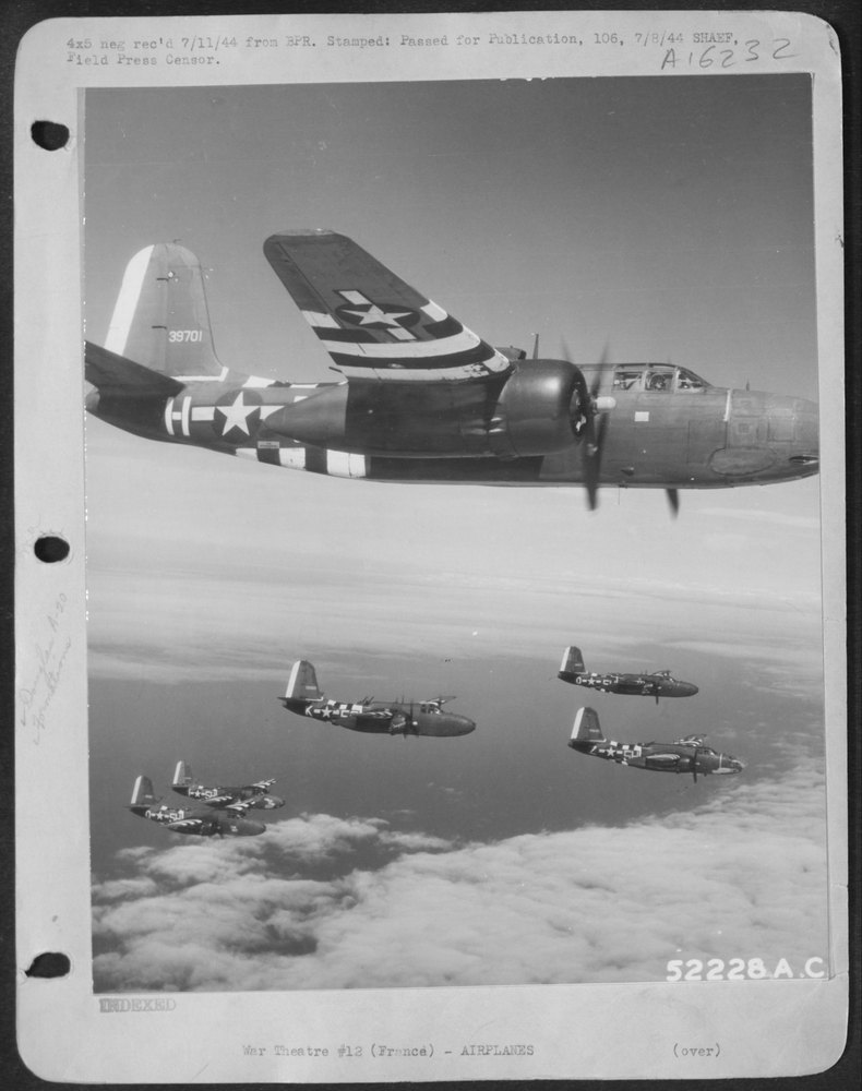 A-20s over LeHarve France