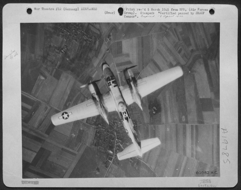 A-26 Invader Over German Village