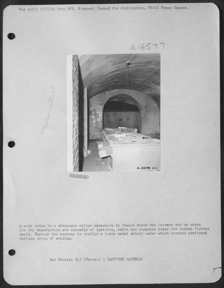 A Work Table in a Champagne Cellar Somewhere in France