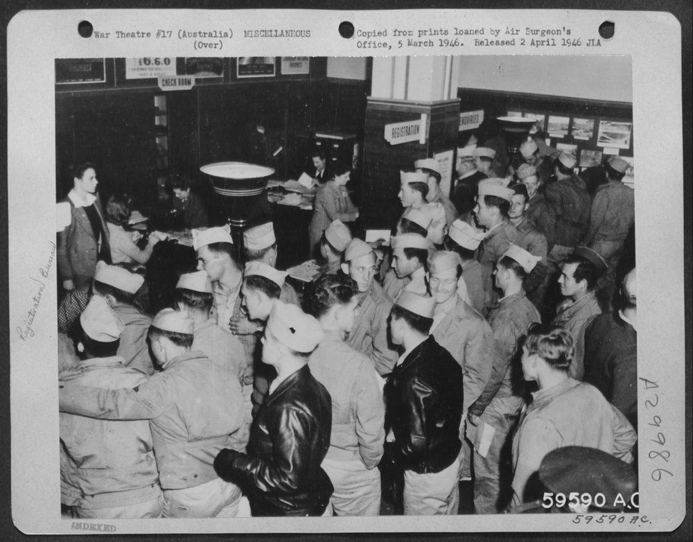 AAF Personnel Registration Bureau in Sidney