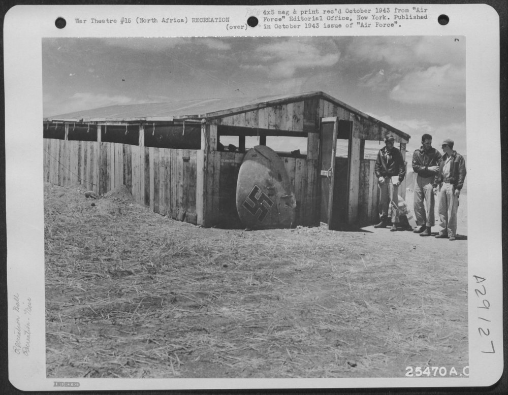 AAF Squadron recreation center in North Africa