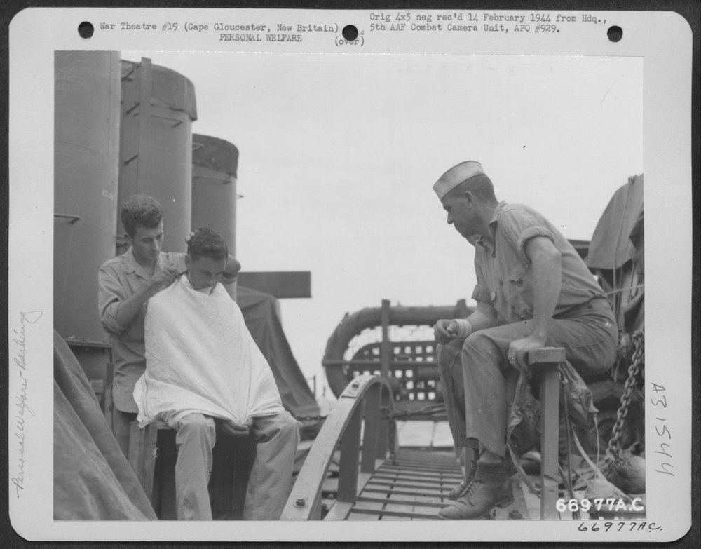 Aboard an LST bound from Cape Sudest, New Guinea to Cape Gloucester