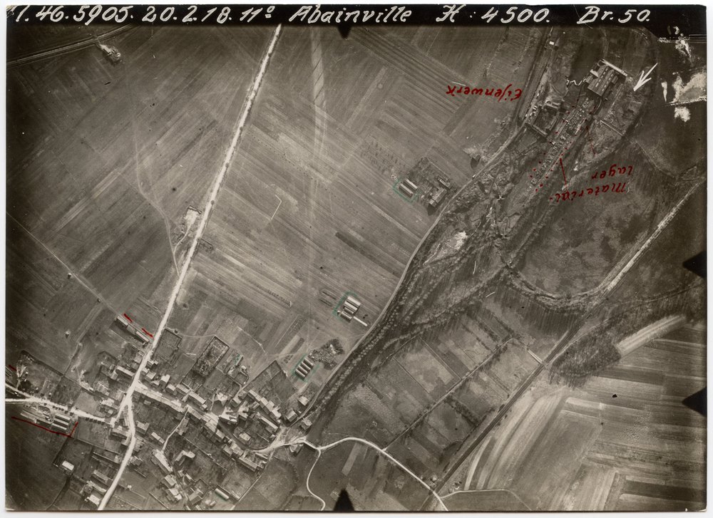 Aerial photograph of Abainville industrial area
