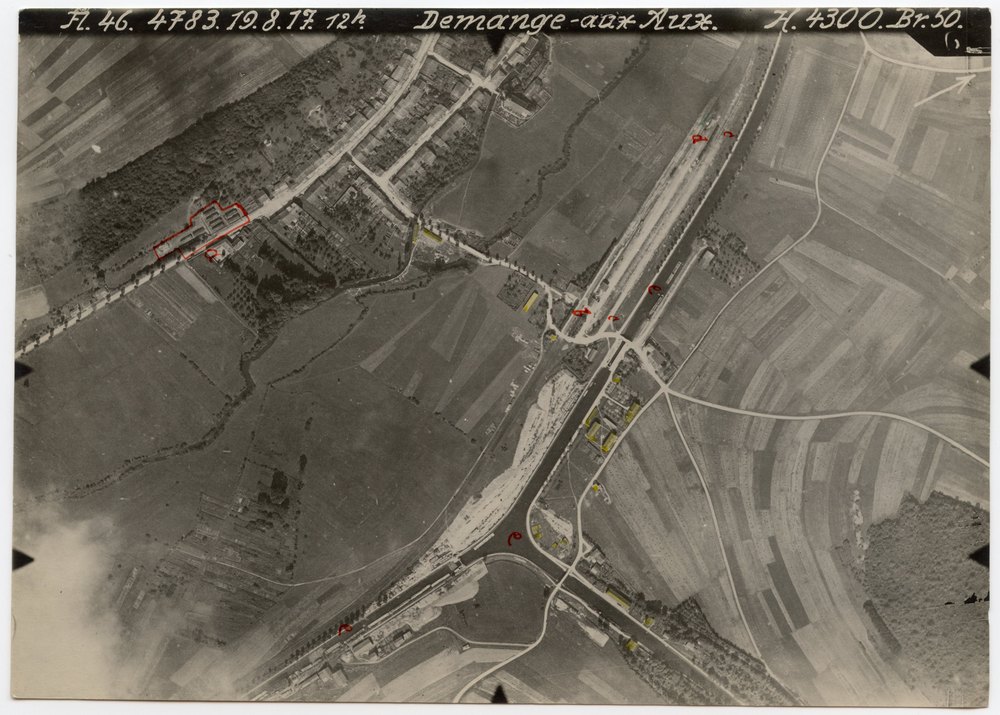 Aerial photograph of Demange-aux-Eaux