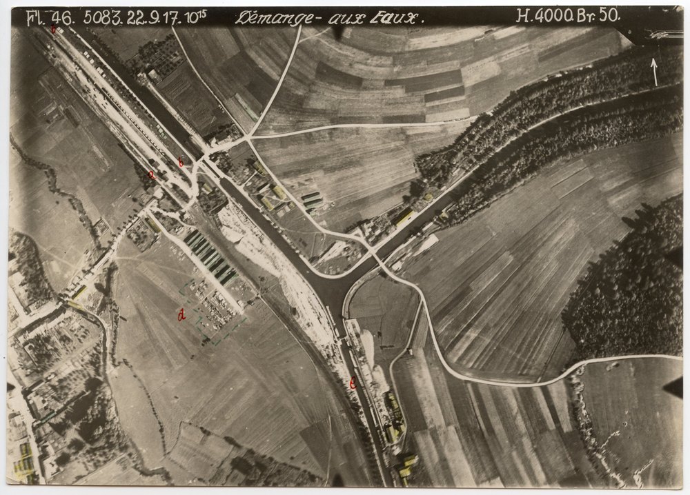 Aerial photograph of Demange-aux-Eaux