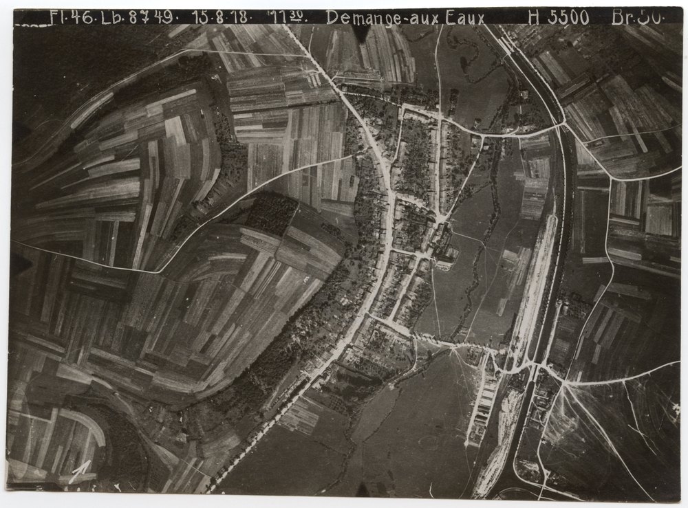 Aerial photograph of Demange-aux-Eaux