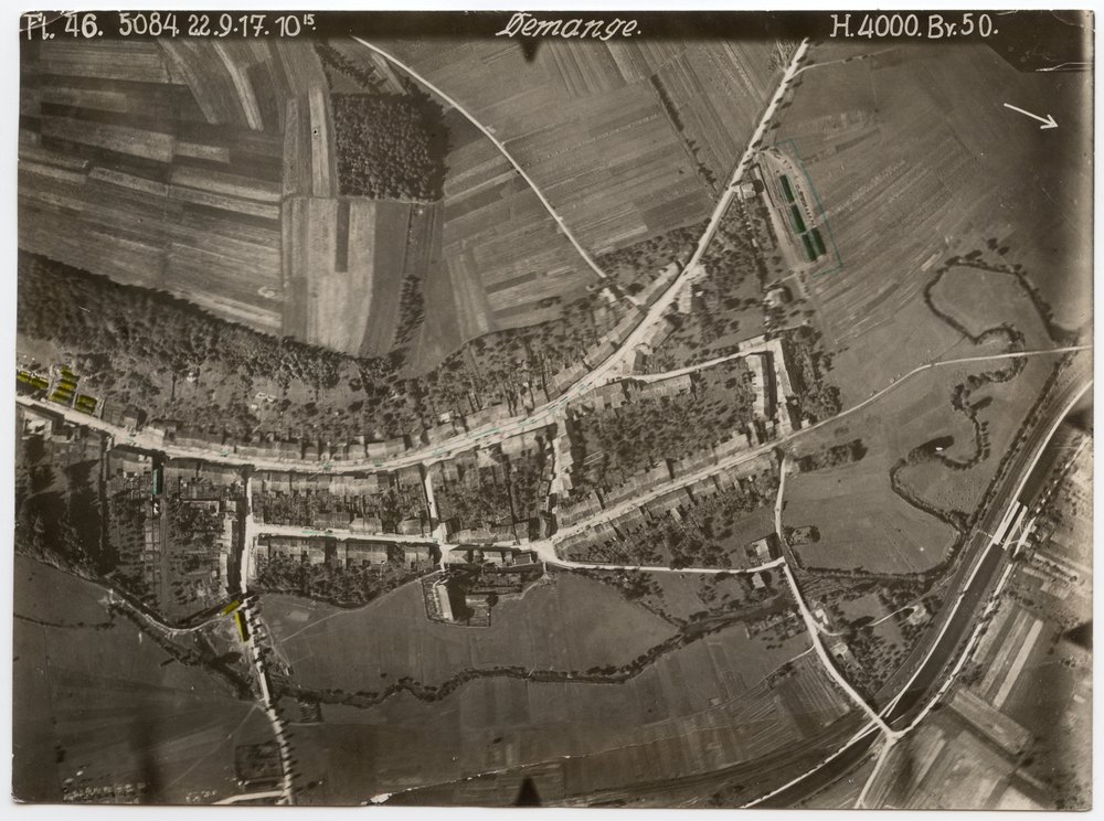Aerial photograph of Demange